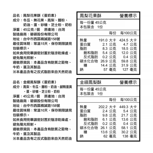金玉鳳梨酥