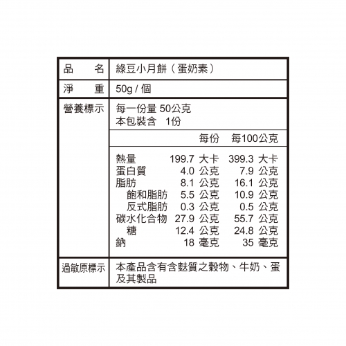 綠豆小月餅