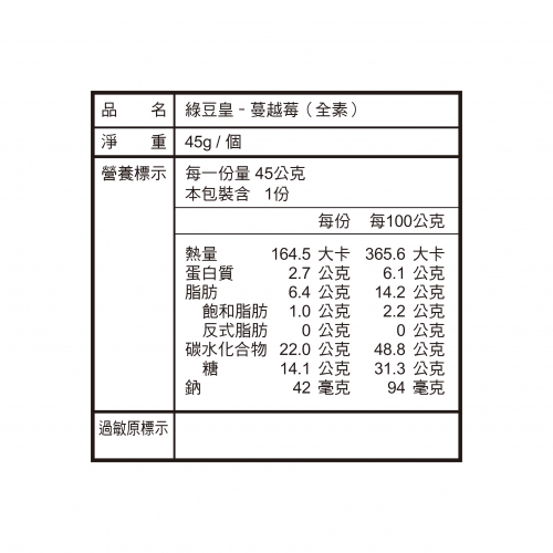 福氣好綠豆皇