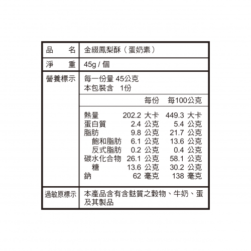金玉鳳梨酥